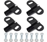 AR-PRO Wheelbarrow Axle Bracket Set (4-Pack) - Compatible with 5/8 Inch Wheelbarrow Axles - 3.27-Inch Wide by 2.17-Inch Long Bracket - Complete Set Includes Bolts and Nuts