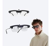 AR Smart Glasses with 86" Immersive Virtual Screen, Ultra-Light 25.8g XR Glasses, 1600nits Bright HD Display, Voice Control, Works with iOS/Android/PC