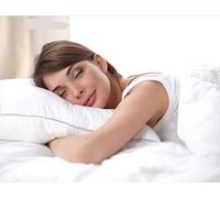 AR Textile Luxury 4x white Duck Feather & Down Pillows with Free 4x Pillow Protectors-100% cotton cover-Anti Dustmite-Washable