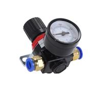 AR2000 1/4" Thread BSP Pneumatic Air Compressor Pressure Regulator Reduction Valve 4MM 6MM 8MM 10MM 12MM Connector Fittings(AR2000 w BT 6mm)