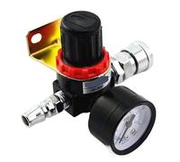 AR2000 1/4" Thread Standard Pipe Thread Pneumatic Air Compressor Pressure Regulator Reduction Valve 4MM 6MM 8MM 10MM 12MM Connector Fittings(AR2000 w PC4mm)