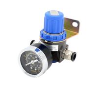 AR2000 1/4''Pneumatic Air Pressure Relief Control Compressor Regulator Treatment Units Valve Gauge Fitting(Brown)