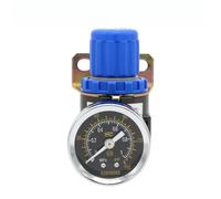 AR2000 1/4''Pneumatic Mini Air Pressure Relief Control Compressor Regulator Treatment Units Valve Gauge 1Pcs(Pressure Gauge)