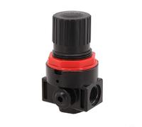 AR2000 Air Control Pressure Gauge with Regulator Valve for Air Compressor, G1/4 Thread, Aluminum Alloy, 73.8 x 40 mm, Black