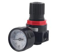 AR2000 Air Pressure Regulator, Compressor Pressure Relief Valve with Gauge, G1/4 Thread Adjustable 0.05-1Mpa for Air Tools and Systems
