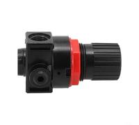 AR2000 Air Pressure Regulator Valve with Gauge, Aluminum Alloy Compressor Relief Reducing Unit, G1/4 Thread, Lock Knob Adjustment for Industrial Pneumatic