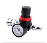 AR2000 Air Pressure Regulator with Gauge | 50MPa Aluminum Alloy Body | ±1% for Precision Control | G1/4 Thread for Industrial Compressors and Pneumatic Equipment, Black