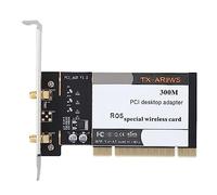AR9220 300M PCI Desktop PC Dual Band 2.4 5GHz Wireless Network Card High Performance Wifi Adapter for Home Office Use