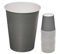 ARA CHOICE 113ml/4oz Disposable Coffee & Tea Cups Paper Cup Glasses Hot & Cold Drink Hot & Cold Round Water Milk Juice Cup Wall Cappuccino for for Party Camping Picnic Travel Grey (500)