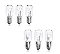 ARA CHOICE 15W E14 Himalayan Salt Lamp Bulbs | 2700K Warm White Glow | Pygmy Edison Screw Base (SES) | Dimmable with UV Filter Bulb | Supports Salt Lamps Up to 9kg | Long-Lasting Lamp Bulb (6)