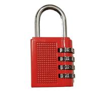 ARA CHOICE Combination Number Locks 4 Digit Padlock Locker Lock Home Office Travel Luggage Padlocks with Code Outdoor Heavy Duty Weatherproof for School Gym Cabinet Garage Gate Shed (Red)