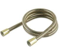 ARA CHOICE Shower Hose Pipe Replacement PVC Flexible Bath Shower Hose, Antique Brass Shower Holder Bracket Silver Standard Bore PVC Long Flexible (1.5m)
