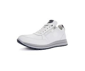 ARA Men's Matteo Sneaker, White Blue, 9.5 UK