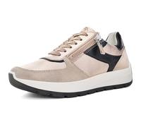 ARA Shoes Women's Low New York Trainers, Shell Sand Black, 38.5 EU