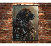 ARA STEP Leonberger Dog Realistic Poster Prints Unframed (Size A3 / 297 x 420 mm / 11.7 x 16.5 inches) (Leonberger Dog Knight 3)