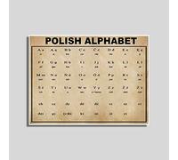 Ara Step Letters Languages Alphabets Educative Art Vintage Educational Charts Poster Prints Unframed N1 (POLISH ALPHABET, 297 x 420 mm / 11.7 x 16.5 inches)
