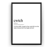 Ara Step Words Definition Art Poster Prints 3 (Cwtch Definition Print, 297 x 420 mm / 11.7 x 16.5 inches)