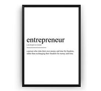 Ara Step Words Definition Art Poster Prints 4 (Entrepreneur Definition Print, 297 x 420 mm / 11.7 x 16.5 inches)