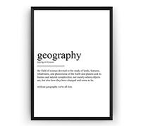 Ara Step Words Definition Art Poster Prints 7 (Geography Definition Print, 297 x 420 mm / 11.7 x 16.5 inches)