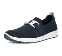 ARA Women Lissabon Loafer, Blue Silver, 38.5 EU