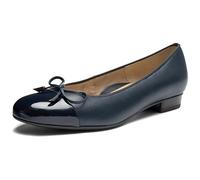ARA Women's Bari Closed Toe Ballet Flats, Blue Blue 80, 6.5 UK