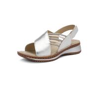 ara Women's Hawaii Sandals, Silver, White, 39 EU