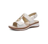 ara Women's Hawaii Sandals, White, Platinum, Silver, 38 EU