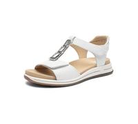 ARA Women's Osaka-S Sandals, White, 38 EU Wide, White, 6 UK