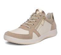 ARA Women Roma Sneaker, Shell Cream Platinum, 41.5 EU Weit