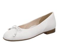 ARA Women's Sardinia Ballet Flat, Off-White, 6 UK