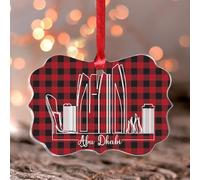 Arab Abu' Dhabi Xmas Ornament State Pride Patriotic Butterfly Christmas Tree Ornament Keepsake Oil Painting Abstract Cityscape Acrylic Christmas Bauble for Indoor Home Decor