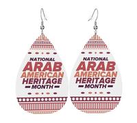 Arab American Heritage Month Dangle Earrings Creative Leather Earrings Fashion Hanging For Beach Women Mother'S Day