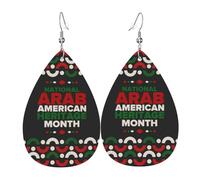 Arab American Heritage Month Earrings Fun Leather Earrings Creative Earring For Women Beach Accessories