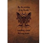 ARABELLA ALLEY Create your own Recipe Book, Journal, Sketchbook, Scrapbook, Photo Album, All-purpose Journal, Halloween, Gothic, Book of Shadows, ... pages: Moth, Something Wicked This Way Comes