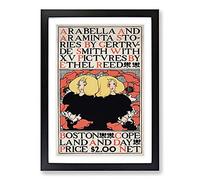 Arabella and Araminta Stories by Ethel Reed Framed Print | A2 Black Framed Wall Art | Ready to Hang | Modern Nature Picture | Living Room Bedroom Lounge Office