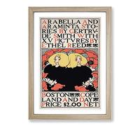Arabella and Araminta Stories by Ethel Reed Framed Print | A2 Oak Framed Wall Art | Ready to Hang | Modern Nature Picture | Living Room Bedroom Lounge Office