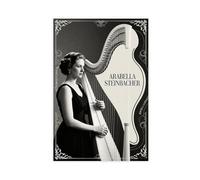 Arabella Steinbacher Harp Elegance in Vintage Frame Canvas Poster Wall Art Decor Print Picture Paintings for Living Room Bedroom Decoration 12x18inch(30x45cm) Unframe-style-19
