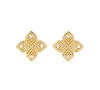 Arabesque 18ct Yellow Gold 0.08ct Diamond Stud Earrings