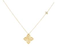Arabesque 18ct Yellow Gold 0.10ct Diamond Pendant Necklace
