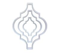 Arabesque Art Decoration Shape Cookie Cutter Dough Biscuit Pastry Fondant Sharp Stencil Frame Plaque Mirror (Medium)