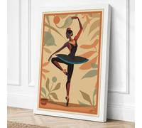 Arabesque Ballet Pose Canvas Wall Art Print 18x12 Inch