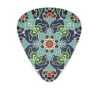 Arabesque Pattern 12-Pack Guitar Picks, Includes Thin, Medium & Heavy Gauges 3 Sizes for Guitar Electric Acoustic Picks