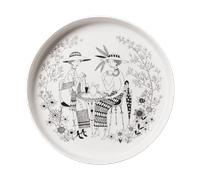 Arabia Emilia pie dish Ø28 cm Black-white
