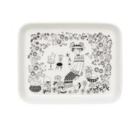 Arabia Emilia plate 15x19 cm Black-white