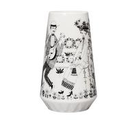 Arabia Emilia vase 19 cm Black-white