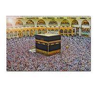 Arabia Jigsaw Puzzle 300 Piece Grand Mosque Makkah Saudi Arabia Puzzle Game Artwork Travel Souvenir 38x26CM