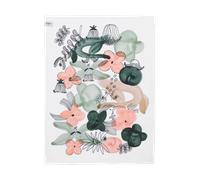 Arabia Kukkamaa kitchen towel 50x70 cm Green