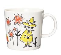 ARABIA Moomin Red Cross Mug ABC Snufkin 2022, White, Yellow, Red (ARB801-1064951)