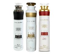 Arabian Air Freshener Bundle (3 x 300ml) Dubai, Luxury Scent, Long Lasting Fragrance (3 Mixed Ana Abiyedh (I Am White))