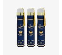 Arabian Air Freshener Bundle (3 x 300ml) Dubai, Luxury Scent, Long Lasting Fragrance (3 x The King Crown(Men's)) | Sold by Bargain Hub